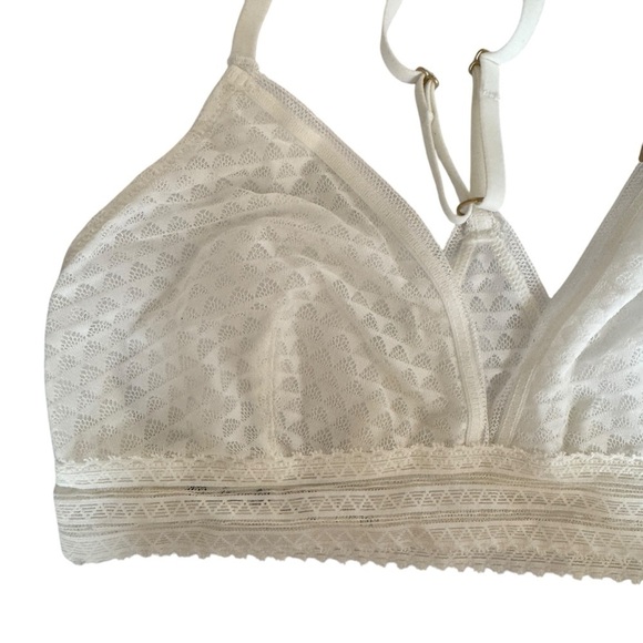 NWT Madewell Intimates Geo Mesh Triangle Bralette, Size XS - Picture 4 of 8